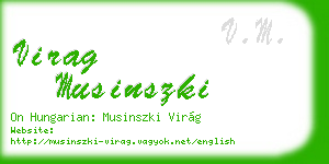 virag musinszki business card